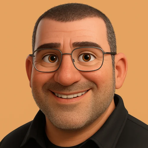 Illustrated portrait of Cem Kone