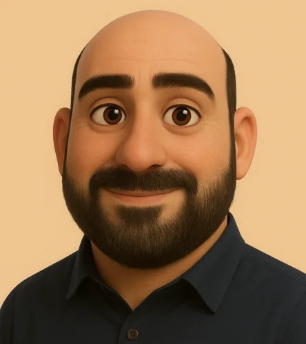 Illustrated portrait of Dr. Sercan Sengun